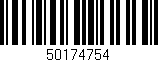 Código de barras (EAN, GTIN, SKU, ISBN): '50174754'