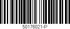 Código de barras (EAN, GTIN, SKU, ISBN): '50176021-P'