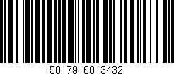 Código de barras (EAN, GTIN, SKU, ISBN): '5017916013432'