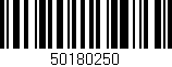 Código de barras (EAN, GTIN, SKU, ISBN): '50180250'