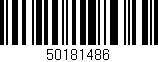 Código de barras (EAN, GTIN, SKU, ISBN): '50181486'