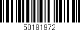 Código de barras (EAN, GTIN, SKU, ISBN): '50181972'
