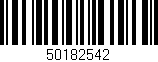 Código de barras (EAN, GTIN, SKU, ISBN): '50182542'