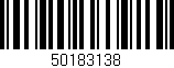 Código de barras (EAN, GTIN, SKU, ISBN): '50183138'