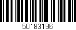 Código de barras (EAN, GTIN, SKU, ISBN): '50183196'