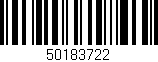 Código de barras (EAN, GTIN, SKU, ISBN): '50183722'