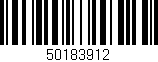 Código de barras (EAN, GTIN, SKU, ISBN): '50183912'