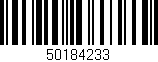 Código de barras (EAN, GTIN, SKU, ISBN): '50184233'
