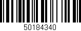 Código de barras (EAN, GTIN, SKU, ISBN): '50184340'