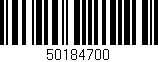Código de barras (EAN, GTIN, SKU, ISBN): '50184700'