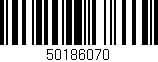 Código de barras (EAN, GTIN, SKU, ISBN): '50186070'