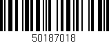 Código de barras (EAN, GTIN, SKU, ISBN): '50187018'