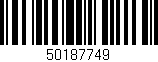 Código de barras (EAN, GTIN, SKU, ISBN): '50187749'