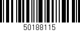 Código de barras (EAN, GTIN, SKU, ISBN): '50188115'