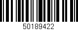 Código de barras (EAN, GTIN, SKU, ISBN): '50189422'