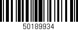 Código de barras (EAN, GTIN, SKU, ISBN): '50189934'