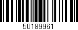 Código de barras (EAN, GTIN, SKU, ISBN): '50189961'
