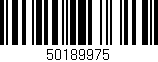 Código de barras (EAN, GTIN, SKU, ISBN): '50189975'