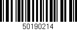 Código de barras (EAN, GTIN, SKU, ISBN): '50190214'