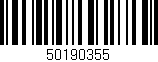 Código de barras (EAN, GTIN, SKU, ISBN): '50190355'