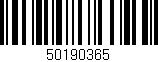 Código de barras (EAN, GTIN, SKU, ISBN): '50190365'