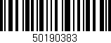 Código de barras (EAN, GTIN, SKU, ISBN): '50190383'