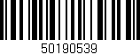 Código de barras (EAN, GTIN, SKU, ISBN): '50190539'