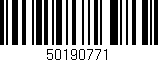 Código de barras (EAN, GTIN, SKU, ISBN): '50190771'