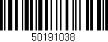 Código de barras (EAN, GTIN, SKU, ISBN): '50191038'