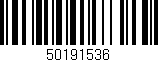 Código de barras (EAN, GTIN, SKU, ISBN): '50191536'