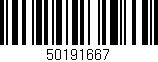 Código de barras (EAN, GTIN, SKU, ISBN): '50191667'