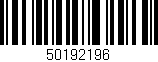 Código de barras (EAN, GTIN, SKU, ISBN): '50192196'