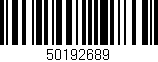 Código de barras (EAN, GTIN, SKU, ISBN): '50192689'