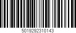 Código de barras (EAN, GTIN, SKU, ISBN): '5019292310143'