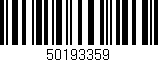 Código de barras (EAN, GTIN, SKU, ISBN): '50193359'
