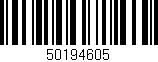 Código de barras (EAN, GTIN, SKU, ISBN): '50194605'