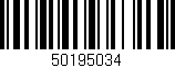 Código de barras (EAN, GTIN, SKU, ISBN): '50195034'