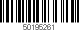 Código de barras (EAN, GTIN, SKU, ISBN): '50195261'