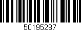 Código de barras (EAN, GTIN, SKU, ISBN): '50195287'