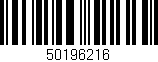 Código de barras (EAN, GTIN, SKU, ISBN): '50196216'