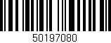 Código de barras (EAN, GTIN, SKU, ISBN): '50197080'