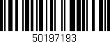 Código de barras (EAN, GTIN, SKU, ISBN): '50197193'
