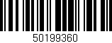 Código de barras (EAN, GTIN, SKU, ISBN): '50199360'