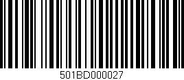 Código de barras (EAN, GTIN, SKU, ISBN): '501BD000027'
