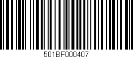 Código de barras (EAN, GTIN, SKU, ISBN): '501BF000407'