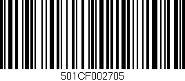 Código de barras (EAN, GTIN, SKU, ISBN): '501CF002705'