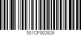 Código de barras (EAN, GTIN, SKU, ISBN): '501CF002826'