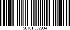 Código de barras (EAN, GTIN, SKU, ISBN): '501CF002904'