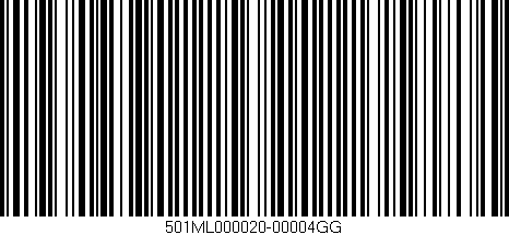Código de barras (EAN, GTIN, SKU, ISBN): '501ML000020-00004GG'