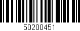 Código de barras (EAN, GTIN, SKU, ISBN): '50200451'